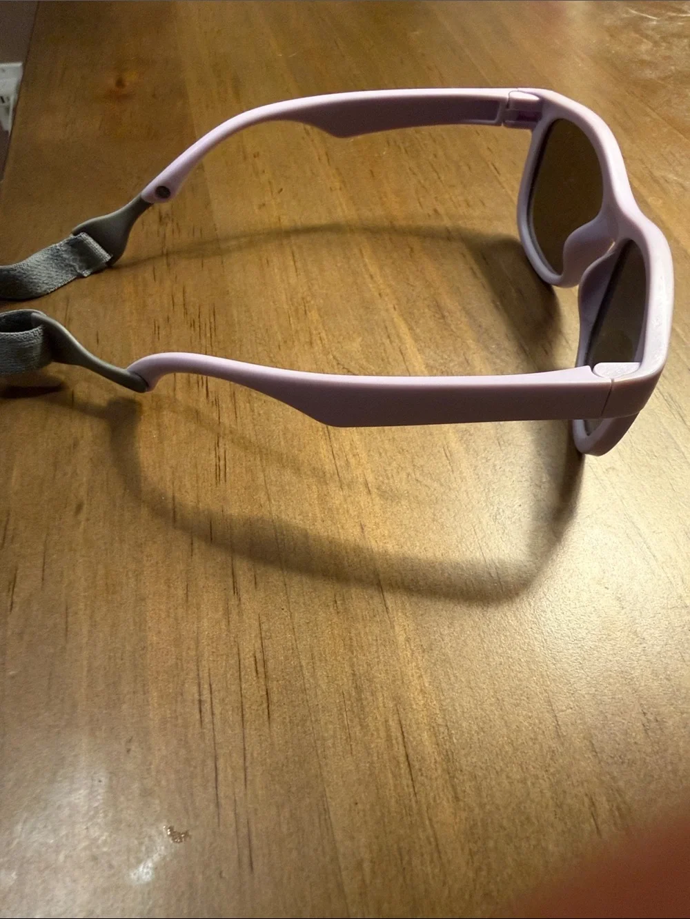Lavender/Light Purple Toddler Sunglasses with Gray Strap